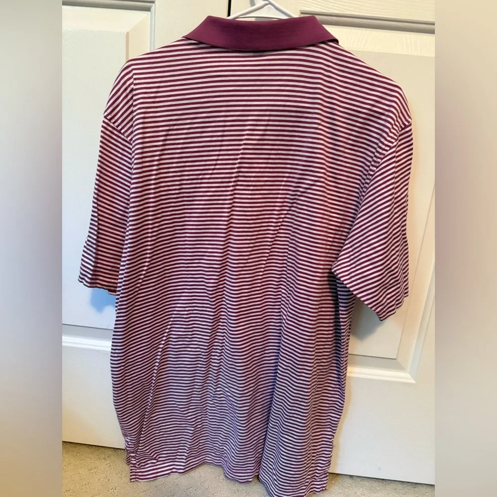 Peter Millar/ Frederica Striped Purple Polo Shirt